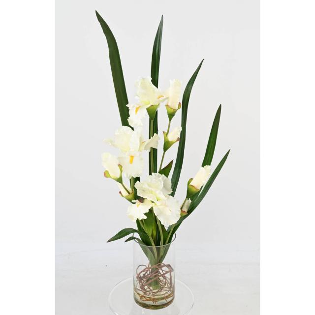 BOUQUET Artificiel IRIS BLANC