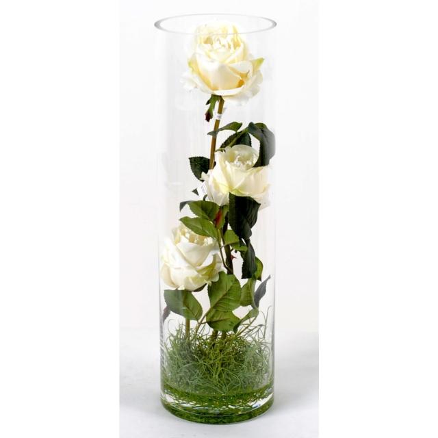 Bouquet artificiel ROSES BLANCHES