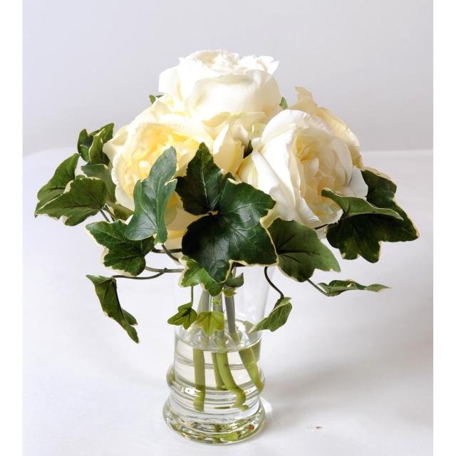 Bouquet artificiel ROSE BLANCHE