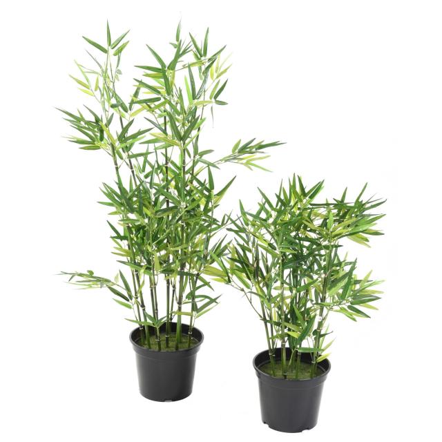 Bambou Artificiel Tiges Vertes, 9 Cannes Naturelles