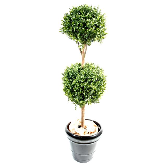 Buis Artificiel Tige Double Boule NEW