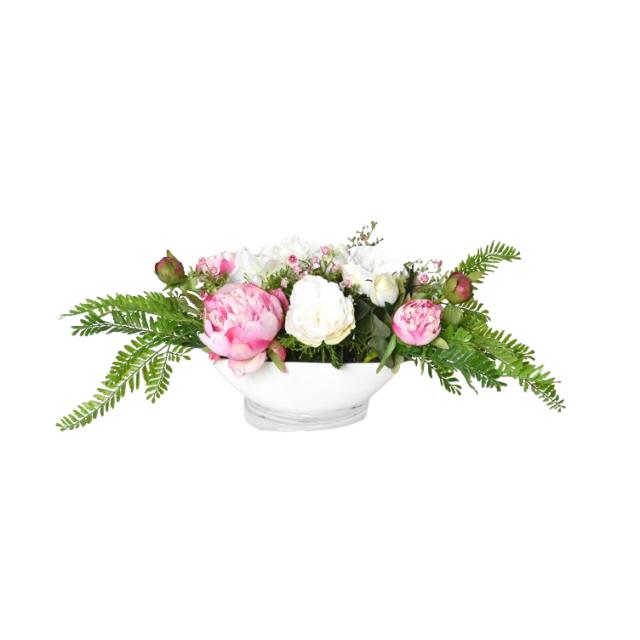 Centre de Table Pivoine Artificiel Rose