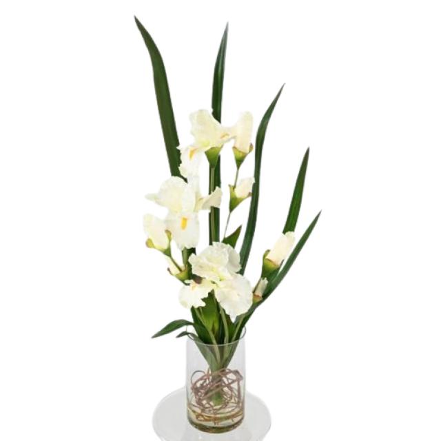 Bouquet Iris Blanc Artificiel
