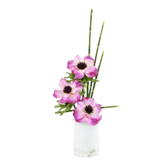 Bouquet Anemone Mauve Artificielle