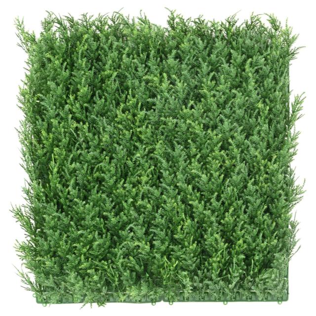 Feuillage Cypres Artificiel Plaque NEW 50 X 50