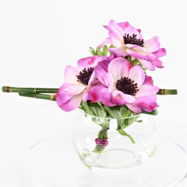 CENTRE DE TABLE Artificiel ANEMONE