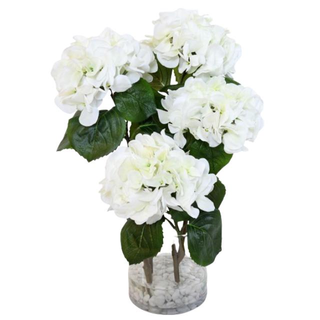 Bouquet Hortensia Artificiel Blanc