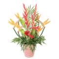 BOUQUET Artificiel ANTHURIUM STRELITZIA