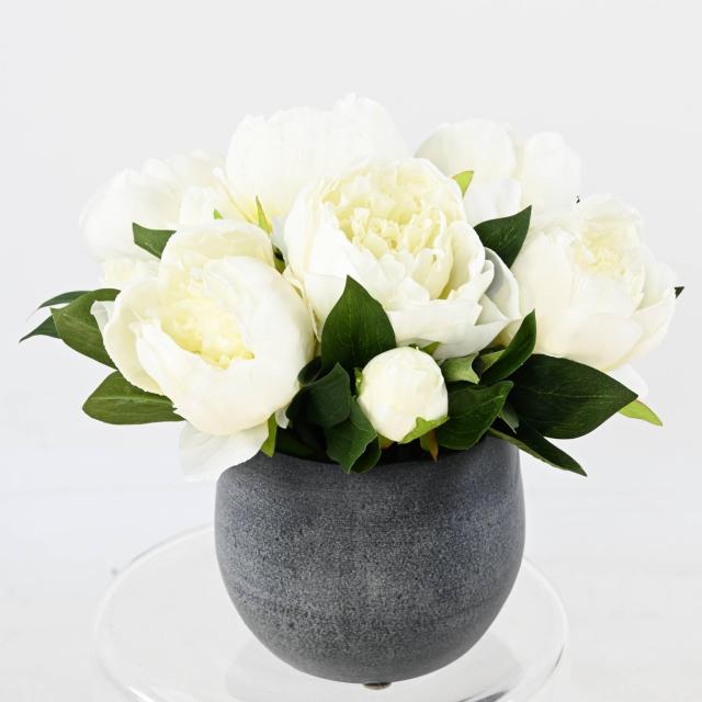 COMPOSITION Artificielle PIVOINES BLANCHES